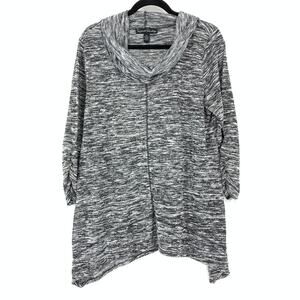 French Laundry Sweater Women's Size XL Cowl Neck Pullover Heather Gray